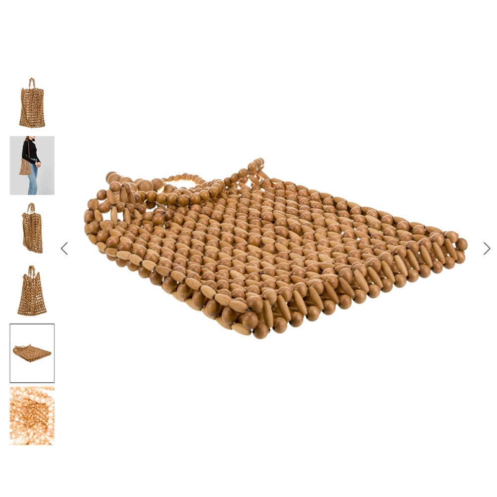 Cult Gaia Tan Beaded Crossbody Bag - Picture 10 of 10